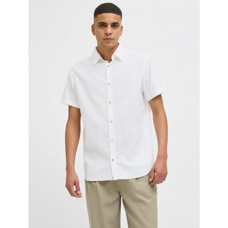 Jack & Jones Overhemd met korte mouwen JJPIERRE SLUB SHIRT SS