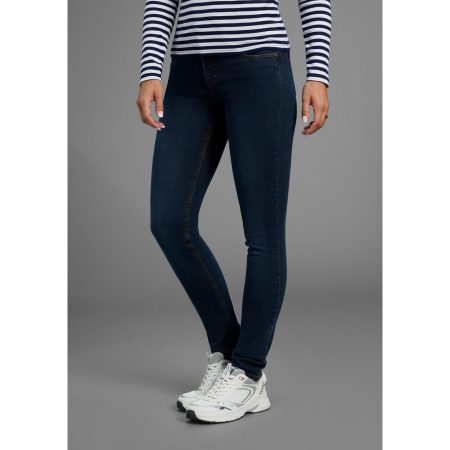 Arizona Slim fit jeans Tailleband met zij-elastiek inzet smalle pasvorm