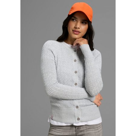 KangaROOS Vest Cardigan met kabelpatroon in mélange-look - NIEUWE COLLECTIE