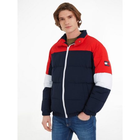 TOMMY JEANS Gewatteerde jas TJM RWB COLORBLOCK PUFFER