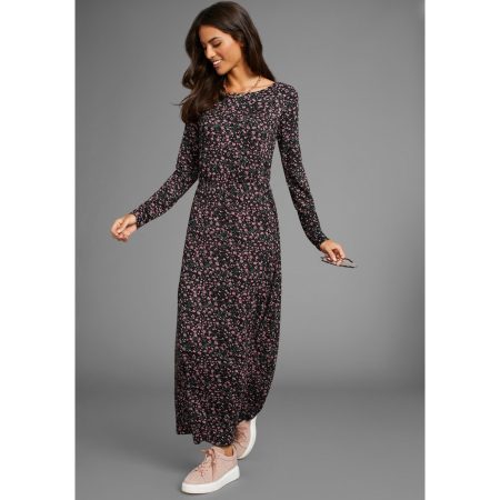 Laura Scott Jerseyjurk in modieuze midilengte