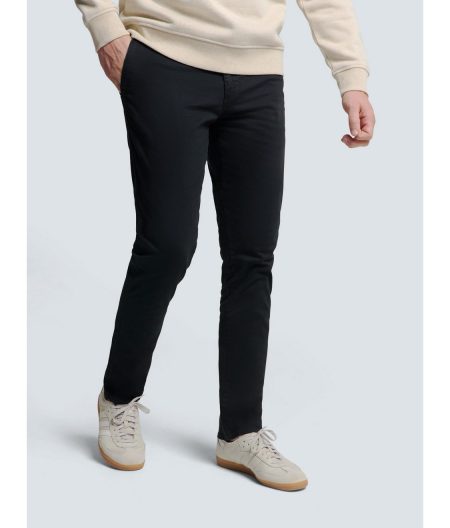 NO EXCESS Chino met garment-dyed finish