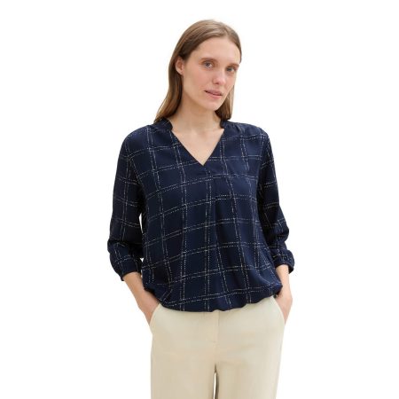Tom Tailor Blouse met lange mouwen met livaeco by birla cellulose(tm)