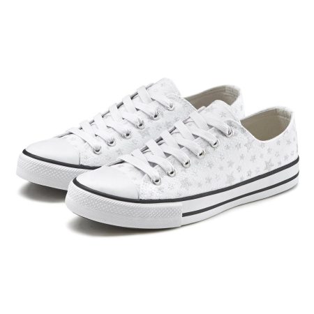 Lascana Sneakers met sterrenprint in glitter-look