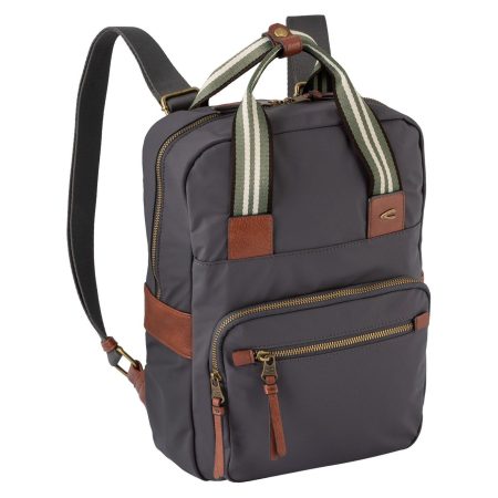 camel active Rugzak Bari van hoogwaardig mat nylon met gestreept geweven band