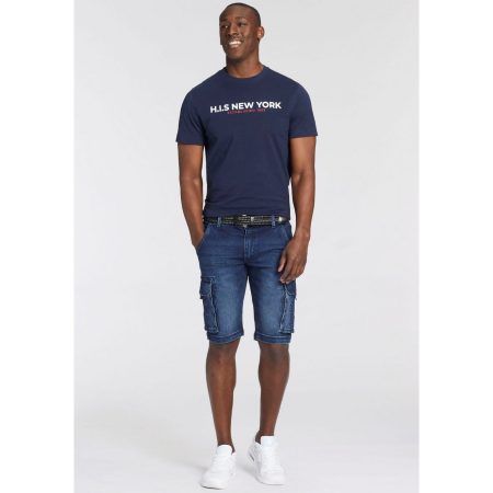 H.I.S Gevlochten riem uit leer met verborgen elastiek - tot maat 125