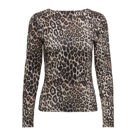 Only Shirt met lange mouwen ONLLONE LEO L/S TWO WAY TOP JRS Met diepe uitsnijding voor of achter te dragen