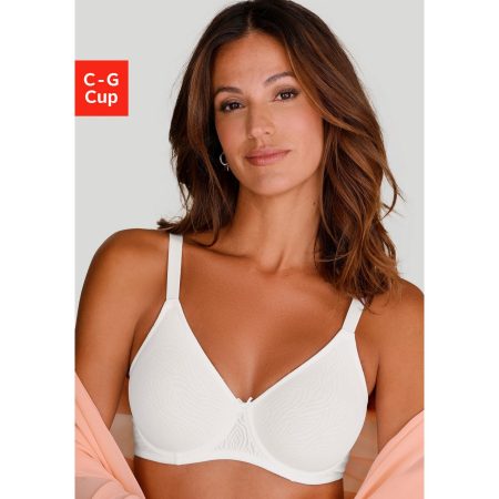 Nuance Minimizer-bh met beugel van gedessineerde jacquard en zachte tricot