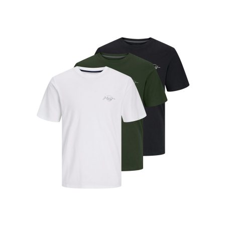 Jack & Jones Shirt met korte mouwen JJFERRIS TEE SS CREW NECK 3PK MP (set