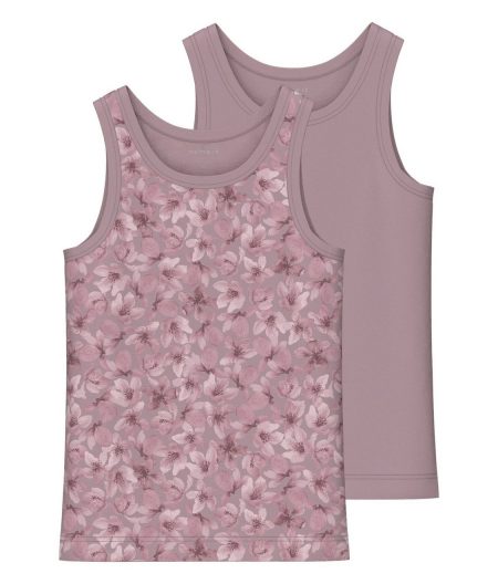 Name It Hemd NMFTANK TOP 2P MAUVE FLOWER NOOS (set