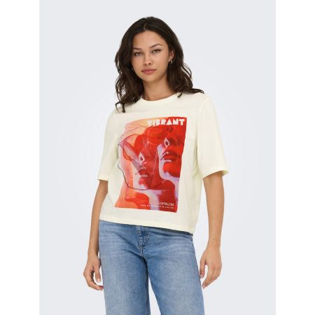 Only Shirt met korte mouwen ONLHAVANNA LIFE S/S VIBE TOP BOX JRS