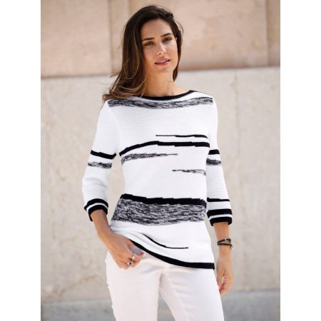 Classic Basics Trui met 3/4 mouwen Trui met boothals