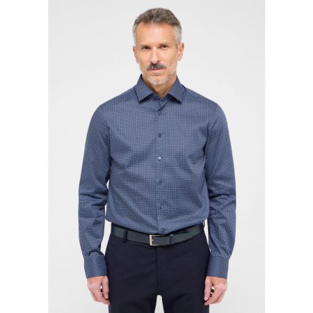 Eterna Overhemd met lange mouwen Slim fit NON IRON (strijkvrij)