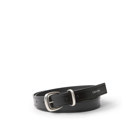 Calvin Klein Leren riem SRH 2 PC LG BCKL BLT