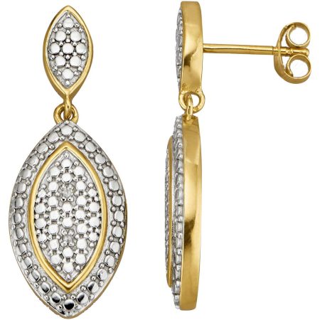 Firetti Paar oorhangers Sieraad Geschenk zilver 925 Oorsieraden Oorbellen Statement Navette