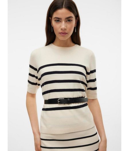 Vero Moda Trui met korte mouwen VMSABA PLAIN