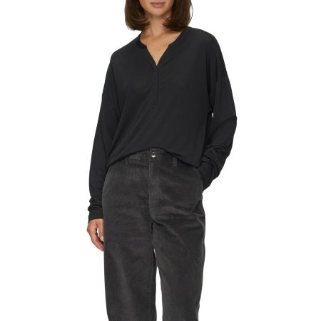 s.Oliver Blouse met lange mouwen met v-hals