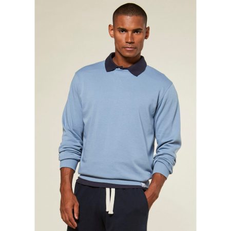 KangaROOS Sweatshirt Met coole ribinzet aan de voorkant van de hals