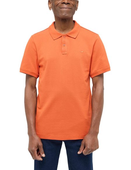 MUSTANG Poloshirt Style Palco met logoborduursel