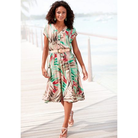 Vivance Midi-jurk met alloverprint