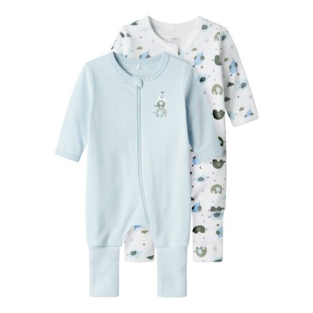 Name It Pyjama NBMNIGHTSUIT 2P ZIP FF ELEPHANT NOOS
