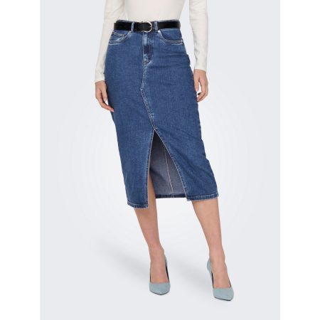 Only Jeans rok ONLSIRI FRONT SLIT SKIRT DNM GUA NOOS