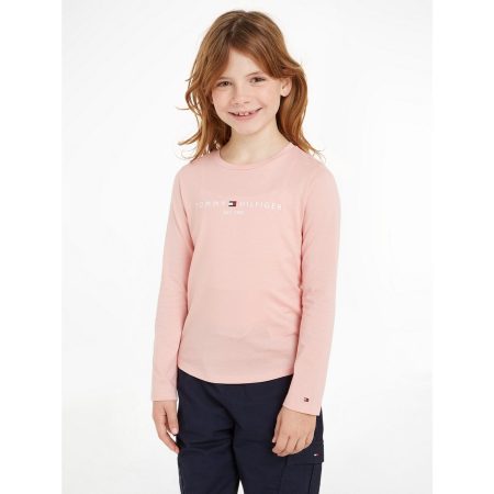Tommy Hilfiger Shirt met lange mouwen ESSENTIAL TEE L/S met tommy hilfiger-logo-opschrift