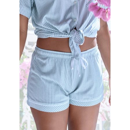 s.Oliver RED LABEL Beachwear Pyjamashort met contrasterend paspel