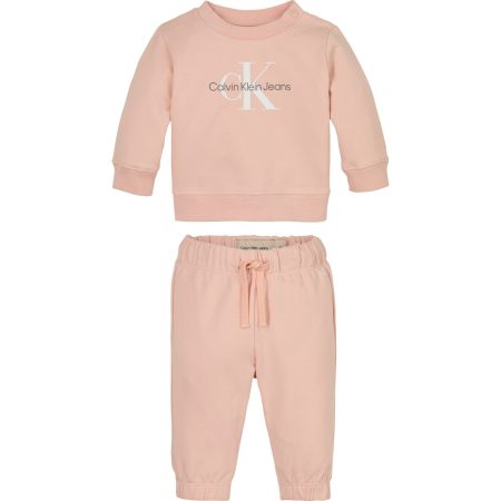 Calvin Klein Shirt broek MONOGRAM CN SWEATSHIRT SET voor baby’s tot 2 jaar