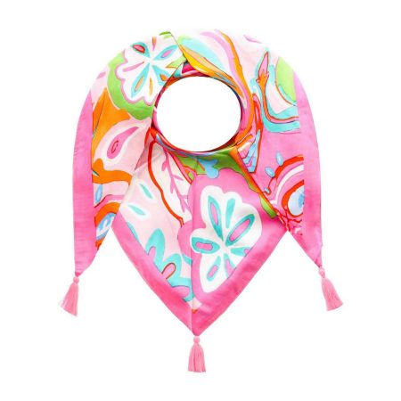 Zwillingsherz Modieus sjaaltje Kleurrijk Patroon met geweldig patroon en franjes