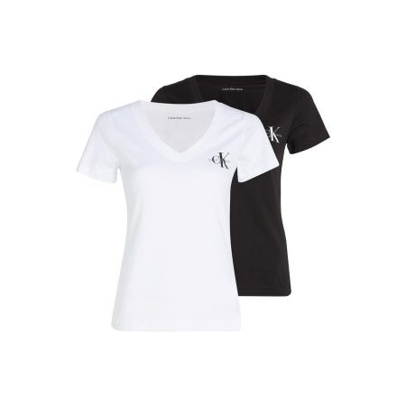 Calvin Klein T-shirt 2-PACK MONOLOGO V-NECK TEE (Set van 2)