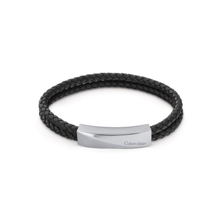 Calvin Klein Leren armband Sieraden roestvrij stalen armband leren armband Wikkelarmband