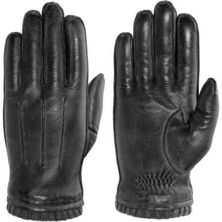 PEARLWOOD Leren handschoenen Wilson Vintage look door waxafwerking