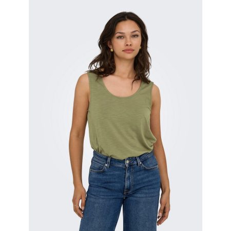 Only Kanten top ONLFREDA S/L U-NECK MIX TOP BOX JRS