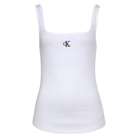 Calvin Klein Tanktop CK RIB TANK TOP met hoekige hals