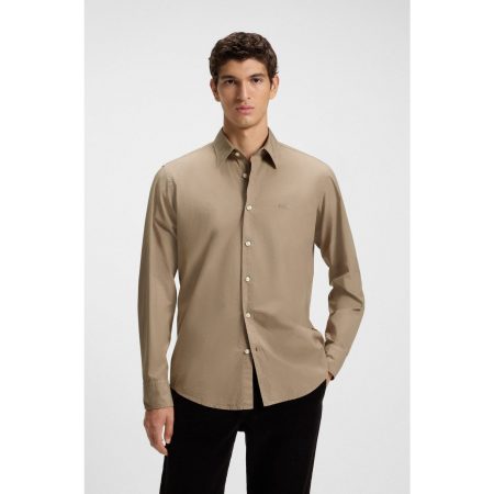 Boss Orange Overhemd met lange mouwen Relegant met boss borduurwerk