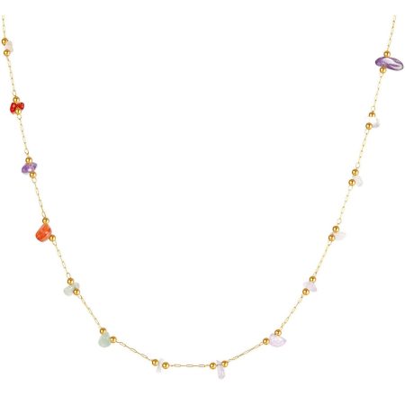 Firetti Ketting zonder hanger Sieraad cadeau roestvrij staal halssieraad halsketting edelsteen