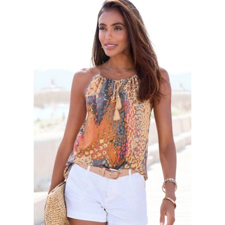 Buffalo Strandtop met animalprint