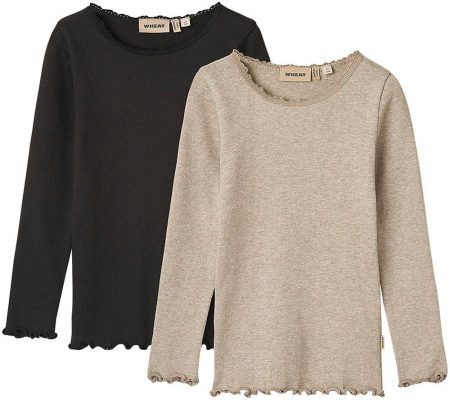 WHEAT Shirt met lange mouwen 2 Rib T-Shirt L/S Reese (set
