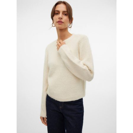 Vero Moda Gebreide trui VMNOVAH LS O-NECK PULLOVER GA NOOS