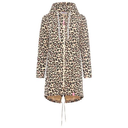 Zwillingsherz Jersey jas Leo Dream met allover leeuw-look met zakken