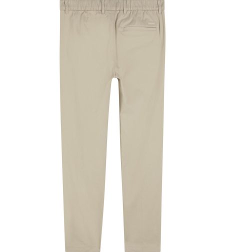 Calvin Klein Bandplooibroek SATEEN STRETCH TAPERED PLEAT