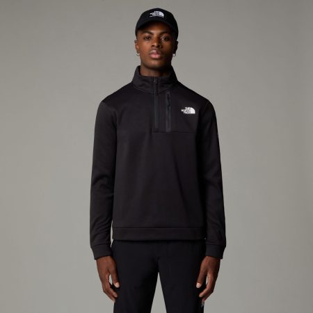 The North Face Sweatshirt Mountain Athletics fleece met 1/4 lange rits voor heren (1-delig)