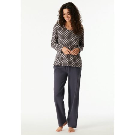 Schiesser Pyjama Comfort Essentials met hoogwaardige v-hals (2-delig)