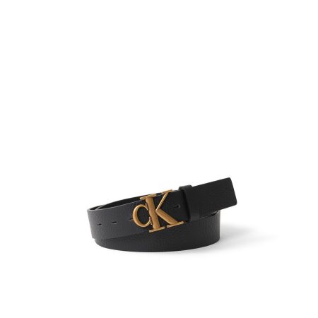 Calvin Klein Leren riem MONOGRAM BUCKLE FIXED BELT 35MM