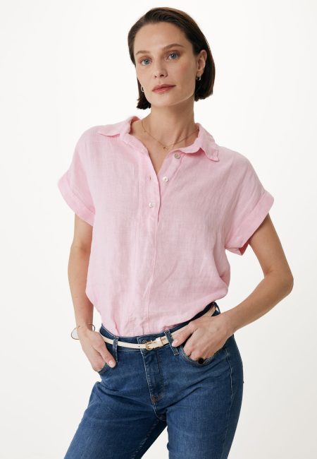 Korte Mouwen Blouse Roze