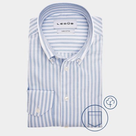 Ledub Business hemd lange mouw Blauw LE24207/351/W/ MFN5 0142883/160-000-000