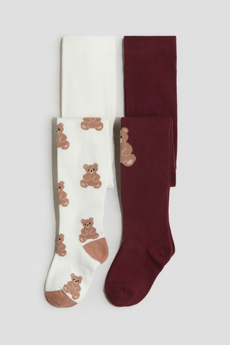 H & M - 2 fijngebreide maillots - Rood