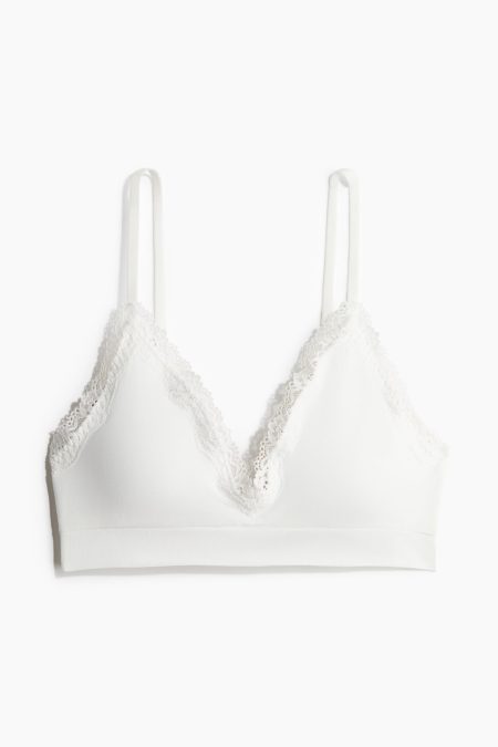 H & M - Seamless padded soft-bh - Wit
