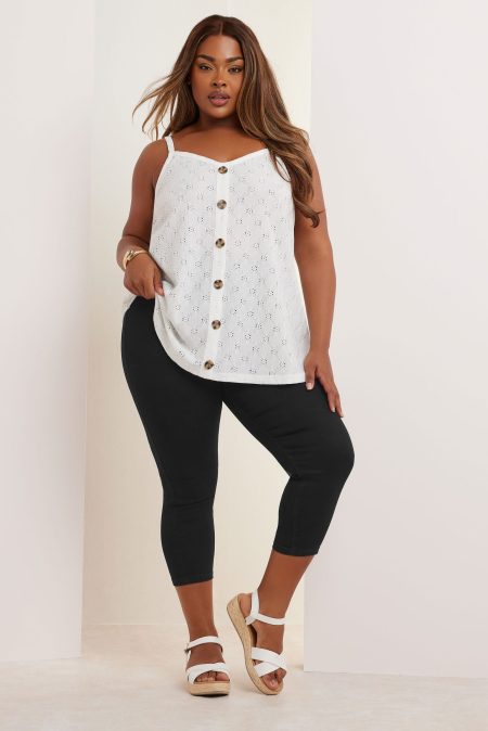 Curve Cropped Jenny Jegging In Zwart